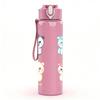 1PC Sheep Unicorn Seamless Pattern 750ml Color Plastic Sports Water Bottle Leakproof Flip Straw Lid Suitable for Sports Office Home Use