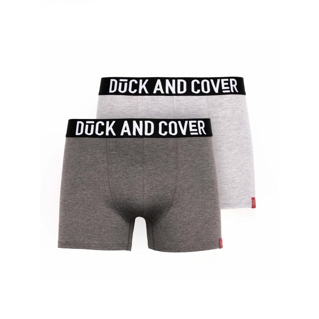 Duck and Cover Mens Darton Marl Boxer Shorts (Pack of 2)