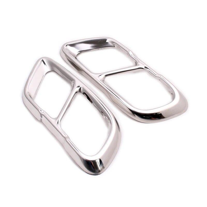 2 шт./компл., глянцевый черный алюминиевый сплав, задняя двойная выхлопная труба, глушители, крышка для BMW X5 G05 X7 G07