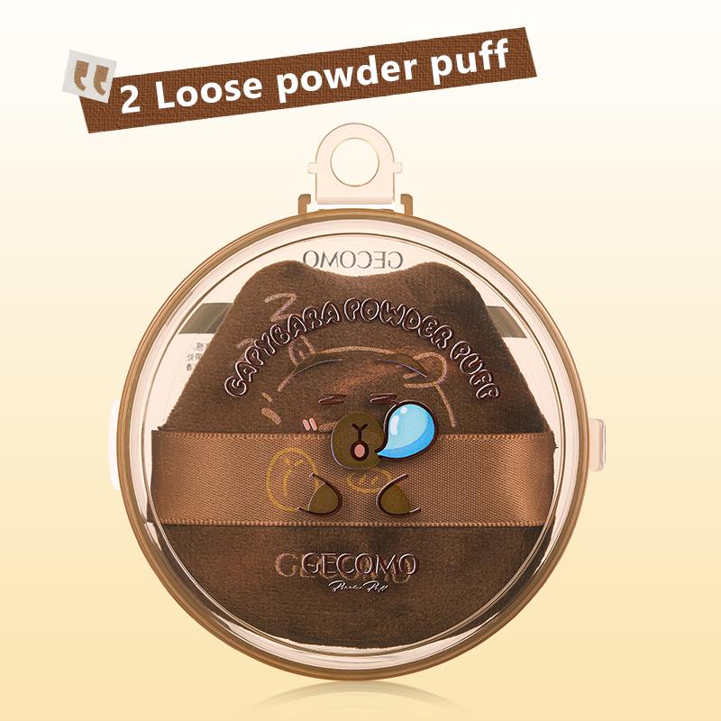 Новый GECOMO Kapi Bara Плюшевый Пуховик Милое Моделирование Мягкий Влажный и Сухой Рассыпчатая Пудра Кушон Пуховки