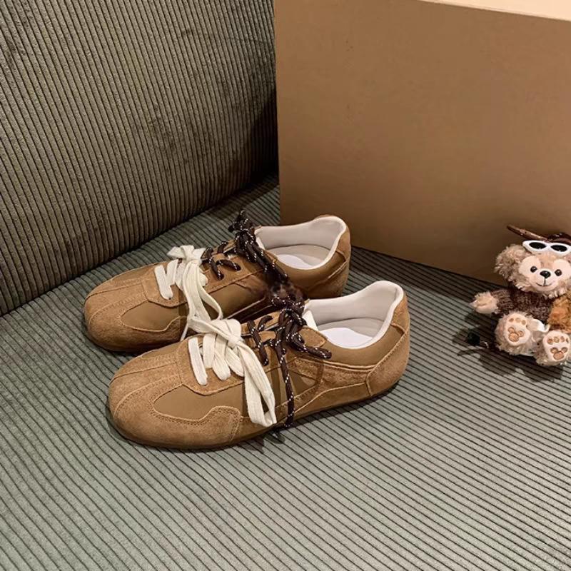 2025 Новые женские винтажные кроссовки на плоской подошве - Сетчатые дышащие повседневные кроссовки в стиле бега, универсальные