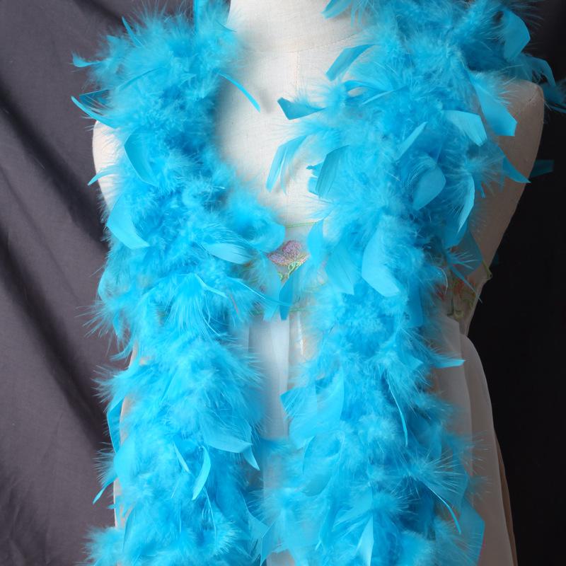 DIY Pink Turkey Feather Boa 2 Meter 40g 60g 90g Fluffy Chandelle Feathers for Carnival Party Dress Clothes Costume Scarf Shawl