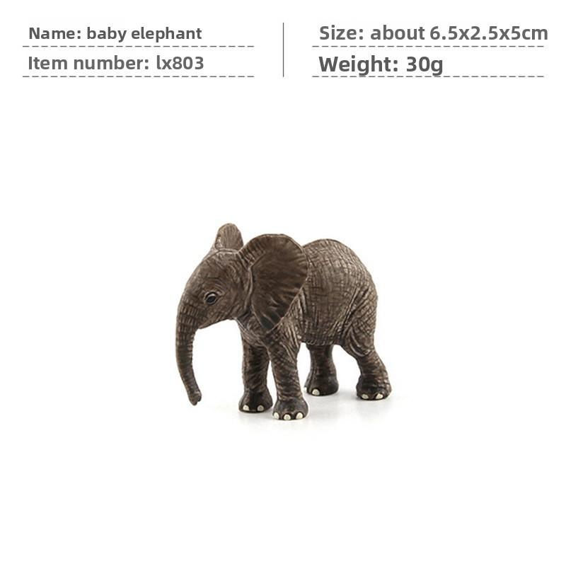 Realistic Zoo Animal Pvc Elephant Figures For Classroom Learning And Gift Giving