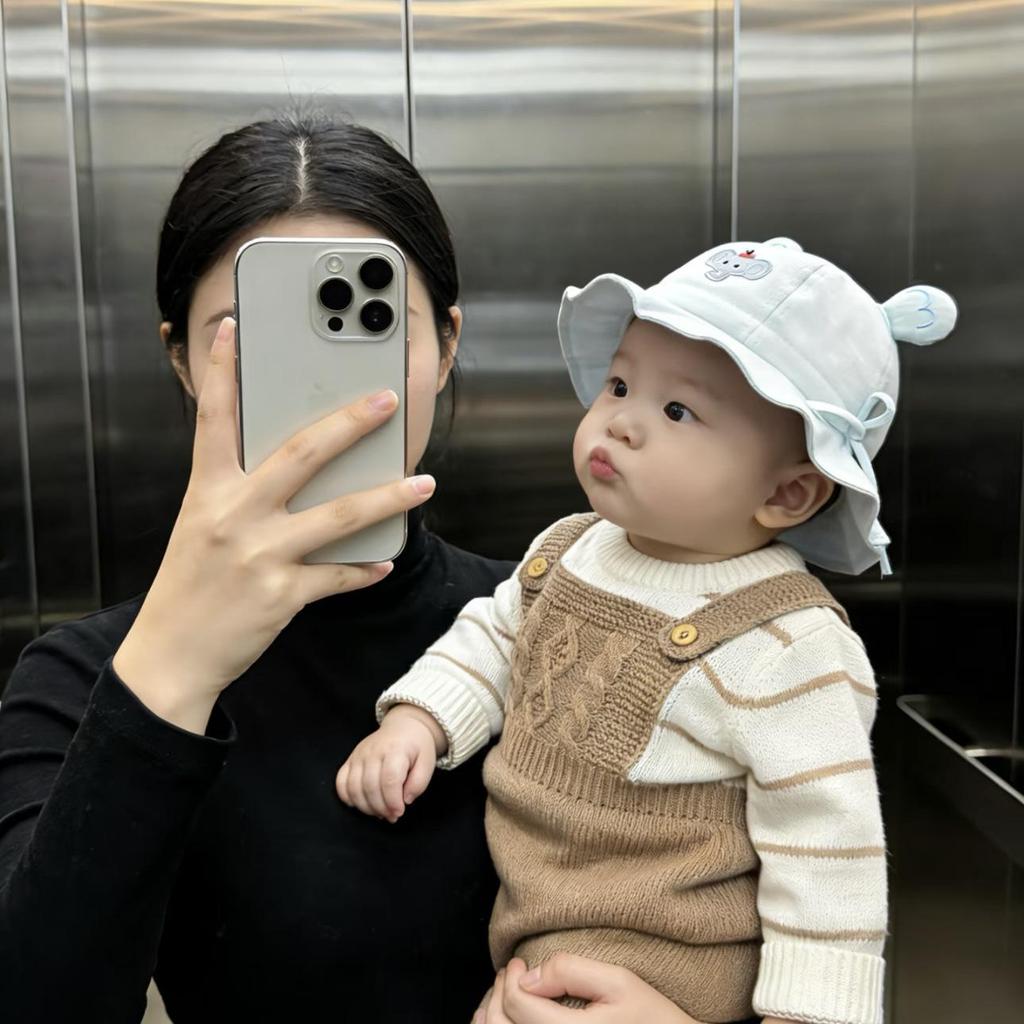 Новая детская панама с рисунком медведя-рыбака: Милая летняя панама в корейском стиле для мальчиков и девочек 1 года