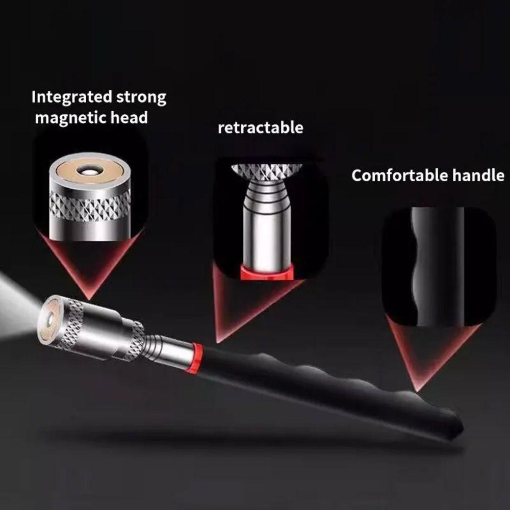 Выдвижная телескопическая магнитная ручка, регулируемый стержень для захвата, магнитный инструмент для захвата, всасывающие железные стержни