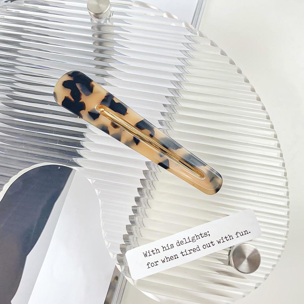 Корейская ацетатная заколка для челки в форме капли воды — простая, универсальная, боковая заколка