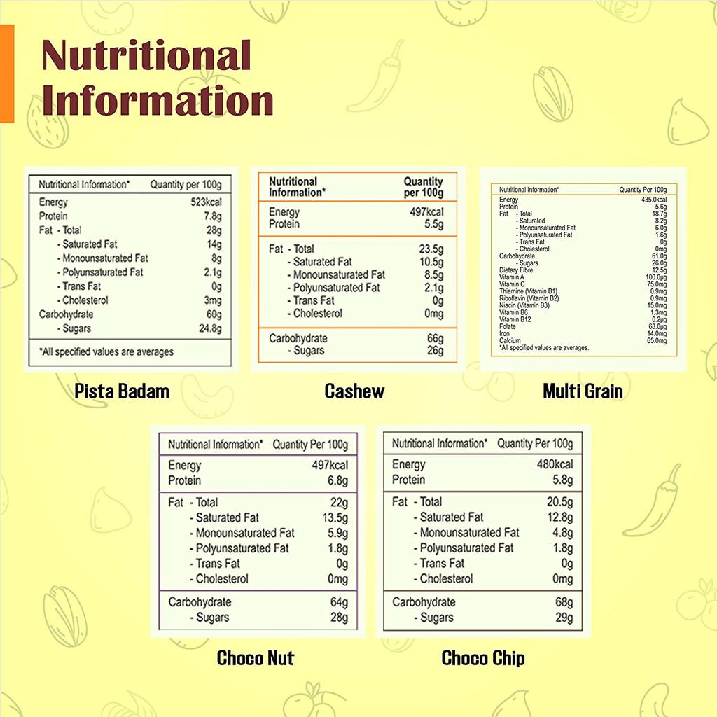Unibic Assorted Cookies 75g (Pack of 10)