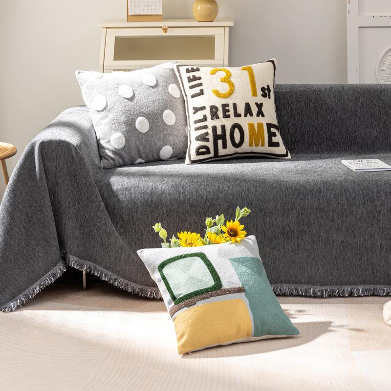 Ленивый тканевый чехол для дивана, чехол из хлопка, универсальная ткань для чехлов в скандинавском стиле, чехол для диванной подушки, одеяло, полотенце, одеяло, универсальное на четыре сезона