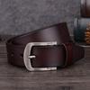 Men'S Leather Pin Buckle Belt Real Cowhide Belt Antique Casual Men'S Pants Belt