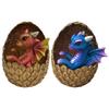 Lava Dragon Egg Sculpture LED Changing Light Room Desk Crafts Decor Dinosaur Imitation Crystal Toy Souvenir Kids Collection Gift
