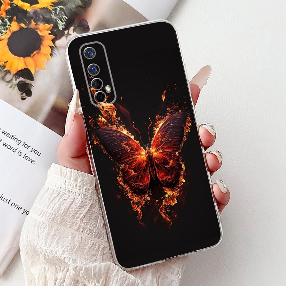 Чехол для Realme 7 5G RMX2111 Милый Кот Роскошный Расписной Чехол Мягкий Силиконовый Чехол для Телефона Для Realme 7 Pro Realme7 5G Задняя Крышка Coque