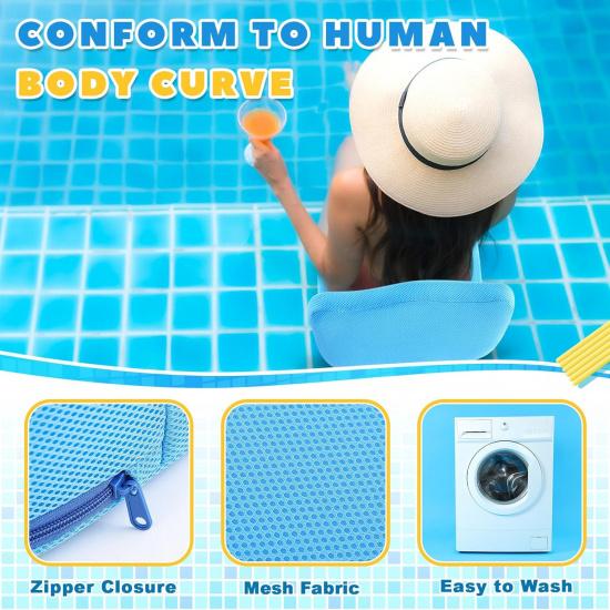 Складное сиденье-подставка Yerliker для гидромассажной ванны, надувное, регулируемое по 2 высотам, extra-толстая подушка для гидромассажной ванны, сиденье для ванны с подушками для спины, моющееся для