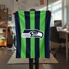 1 шт. Фланелевое одеяло с принтом Seahawks, Высококачественное, Удобное для всех сезонов, Декор для дома, Тепло и уют, Идеально для подарков