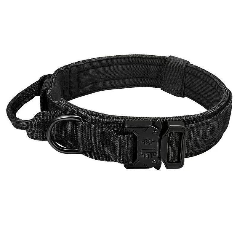 Sturdy Tactical Anti-Escape Dog Collar & Leash for Medium/Large Breeds - Malinois, Golden Retriever, German Shepherd, Hunting Dogs.