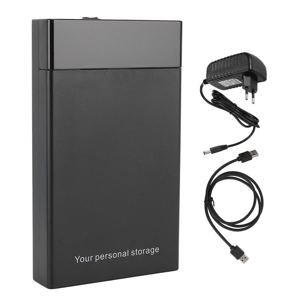 Hard Drive Enclosure 16TB 5Gbps USB3.0 Plug and Play External Hard Drive Enclosure for 2.5 3.5 Inch