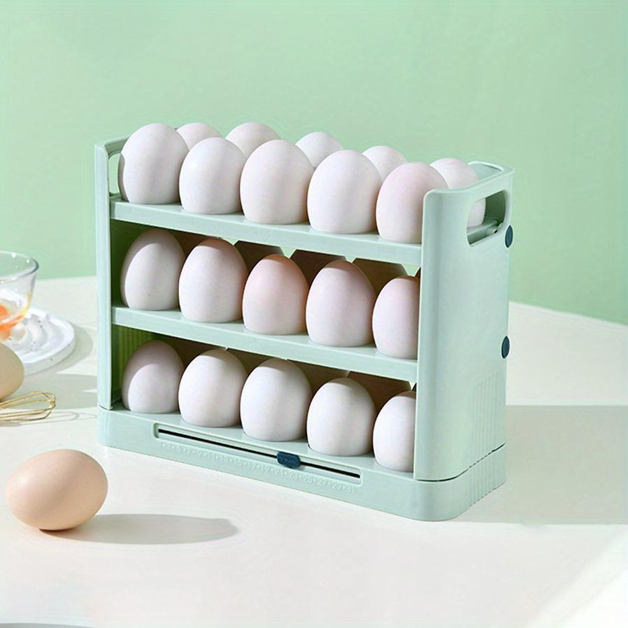 1 шт., складной держатель для яиц, большой вместительный контейнер для яиц, хранилище для яиц, 30 штук, кухонный инструмент, кухонные аксессуары