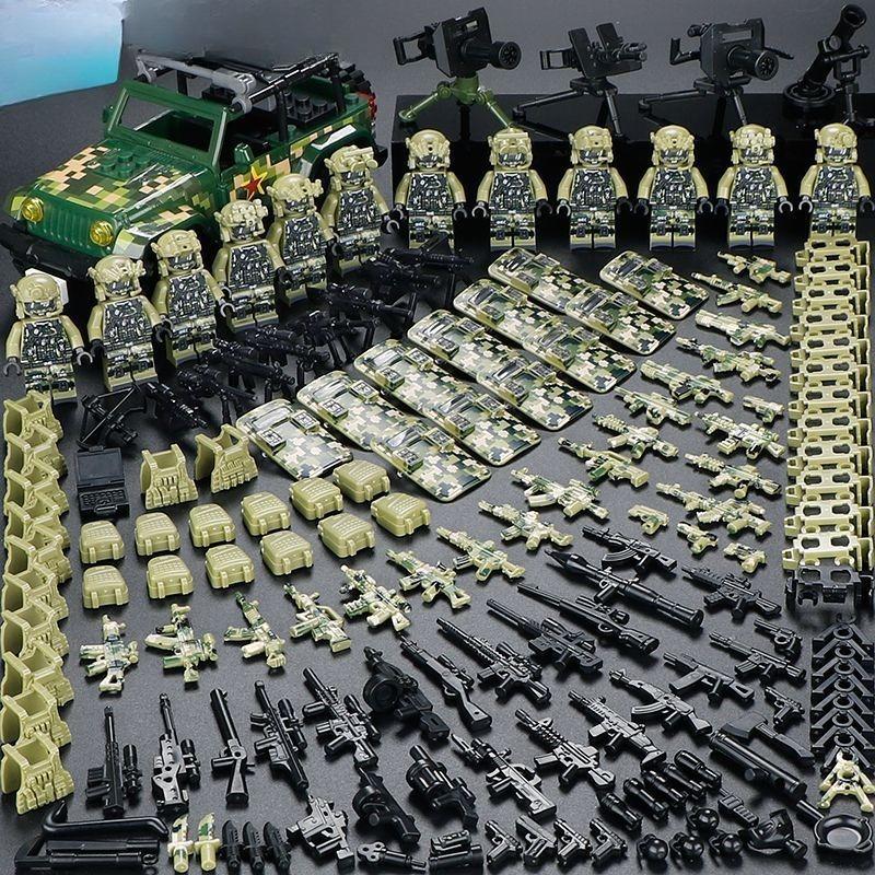 Военные фигурки спецназа солдаты swat призраки сборка строительных блоков взрывозащищенные полицейские строительные блоки swat призрак
