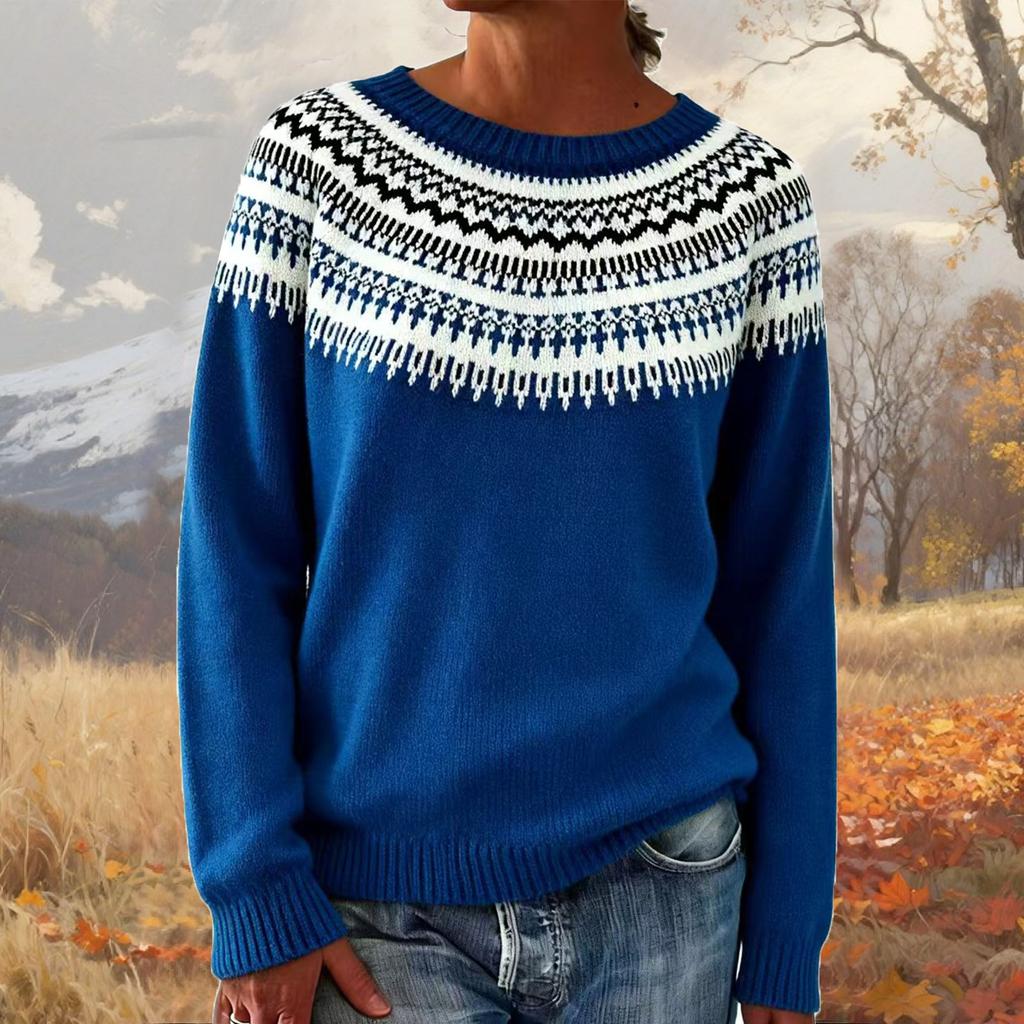 Женский модный свитер, круглый вырез, свободный пуловер, трикотажный свитер с длинными рукавами