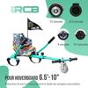 RCB Hoverkart Accessoire Pour Gyropode Auto-Équilibrage - Siège Karting Ajustable (20kg Min-100kg Max) - Vert
