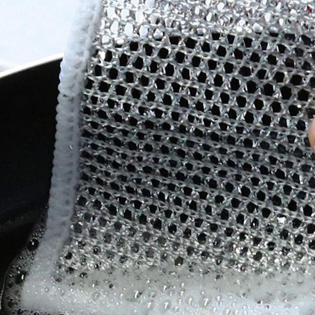 3/5/10/15 шт. тряпка из стальной шерсти, двусторонняя маслостойкая, быстросохнущая, полая, безворсовая, многоразовая кухонная тряпка, кастрюля, кастрюля, миска, скребок, ткань для чистки