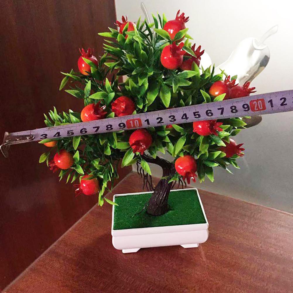 1 шт., искусственное дерево в горшке, фруктовое растение, бонсай, сценический сад, Свадебная вечеринка, декор, рождественский орнамент