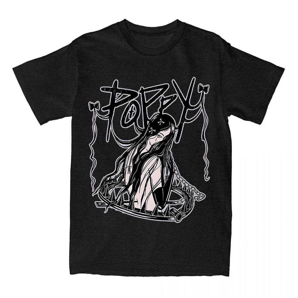 Poppy Zinc Bear Trap Tee Summer Cotton O-neck Short Sleeve T-shirt Casual Fashion Women/Men Tshirts Graphic Clothes