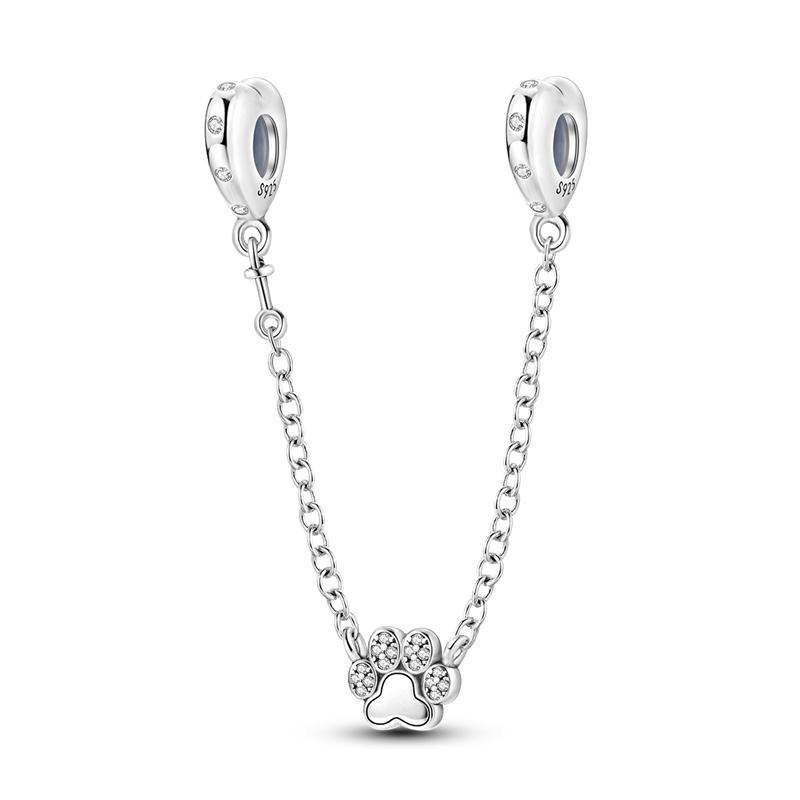 Top Sale Safety Chain 925 Sterling Silver Sun Moon And Stars Safety Chain Fits Pandora Bracelet Fine Women For Fashion Jewelry