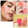 Flat Tube Fruit Blush Stick Two-in-one Lipstick Easy To Color, Contour, Rouge and Highlight