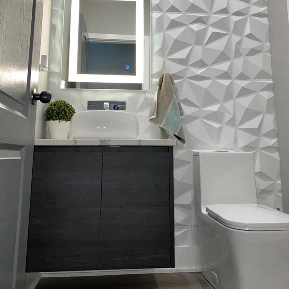 30x30см Ремонт стен 3D Наклейка на стеновую панель Искусственная плитка Комната Ванная Потолок Стеновая панель Форма Декор для ванной Кухни Защита