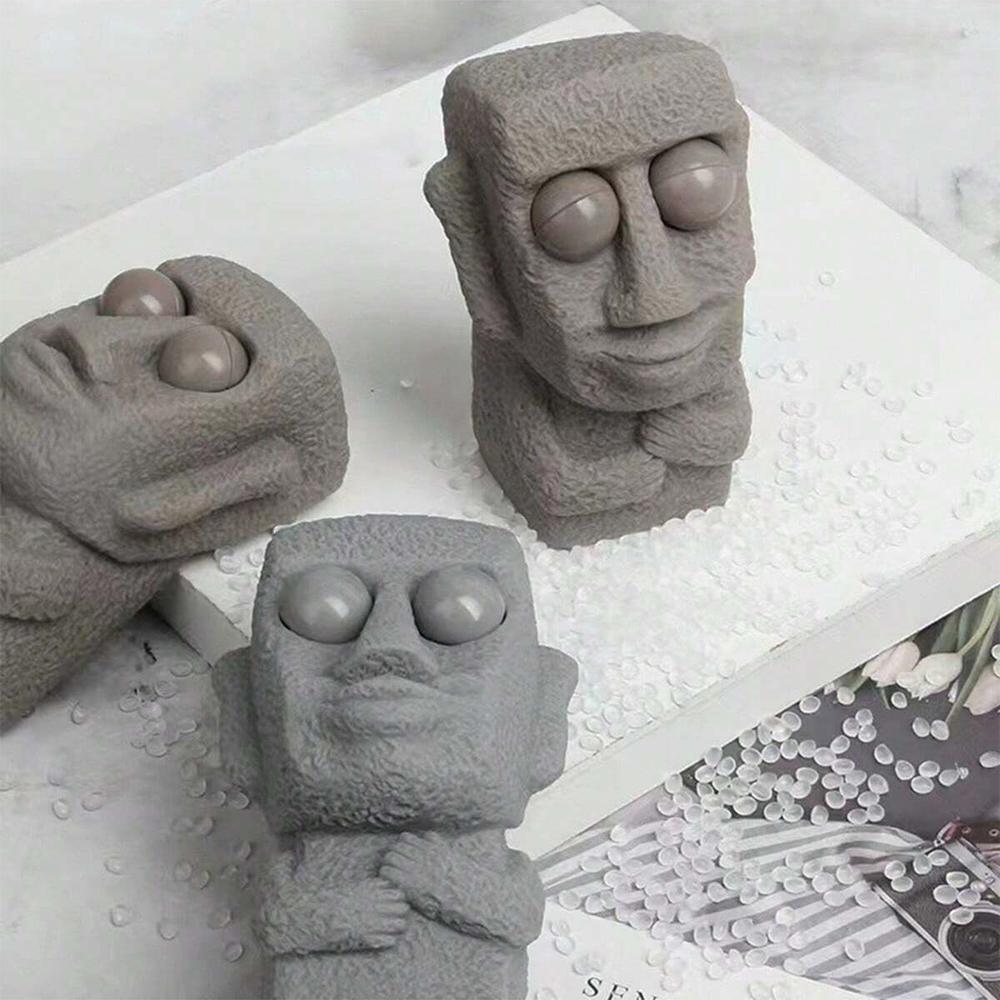 Новая забавная пасхальная сжимающая выдувная игрушка-непоседа "Камень", вентиляционная ленивая кукла "Прятки", снимающая стресс, мялки, кукла, снимающая стресс, детский подарок