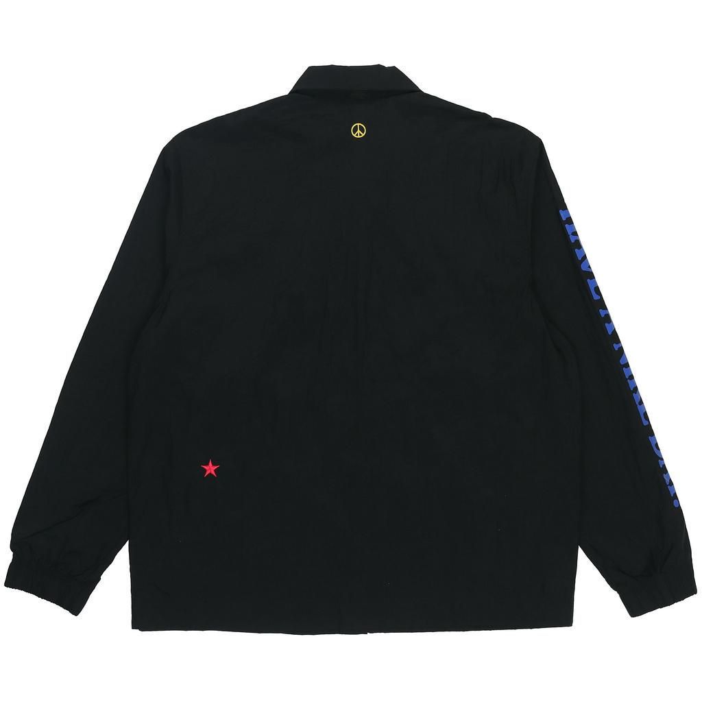 Men's Nike SS22 Retro Embroidered Daisy Long Sleeves Jacket Autumn Black DM5056-010