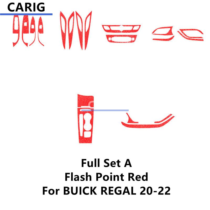 For BUICK REGAL 17-22 Interior Carbon Fiber Pattern Sticker Protective Film Modification Accessories
