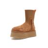 UGG Классический ботинок Dipper, каштановый (Женский) Женские кроссовки 1144031-CHE