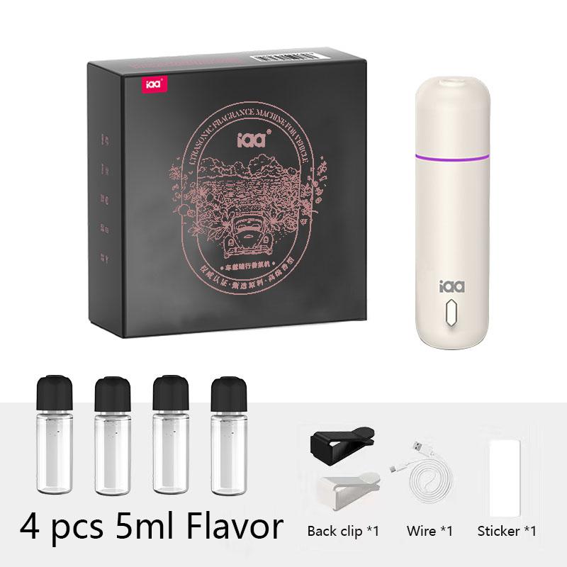 Portable 5ML Car Scent Essential Oil Aroma Diffuser 2 Modes Automotive Mini Air Humidifier USB Charging Ultrasonic Atomization