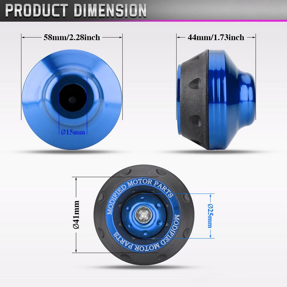 CNC алюминиевая передняя вилка рама слайдеры 2 шт колеса мотоцикл защита от падения скутер мопед Motocicleta аксессуары для мотоциклов