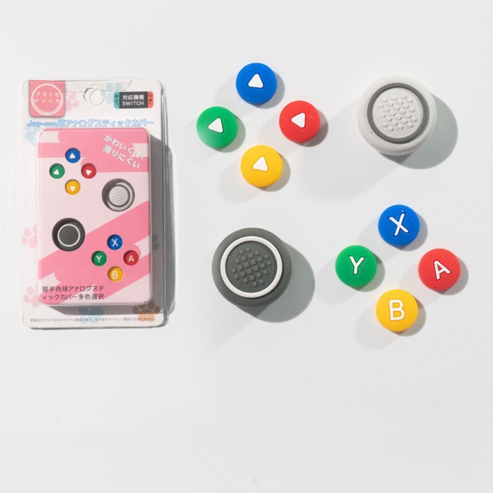 Soft D-pad Cross Button Colourful Thumb Stick Grip Cover Protector for Switch Oled NS Joy-con