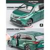 1/24 масштаб Sienna MPV, литая под давлением модель автомобиля, игрушечный автомобиль с откатным механизмом, звуком и светом для детей, коллекция подарков для мальчиков и девочек