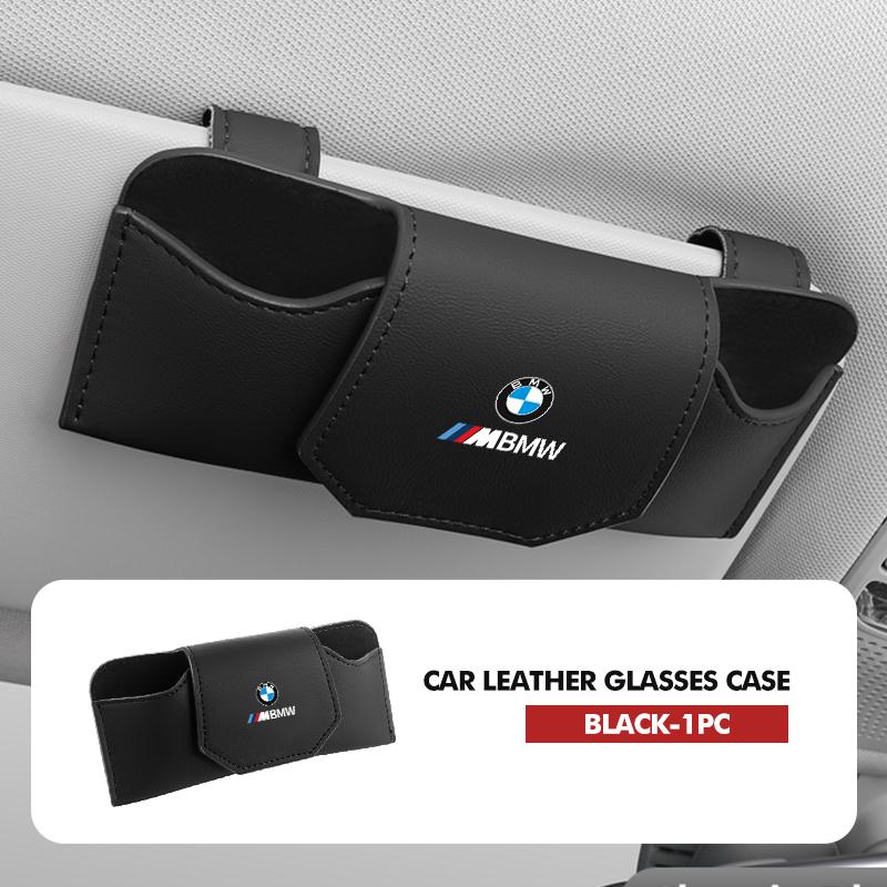 JVVO7 For BMW Car Sunglasses Holder Sun Visor Glasses Hanger Storage Clip E90 E60 E46 E39 F30 F10 E87 X3 X4 X5 X1 G30 G20