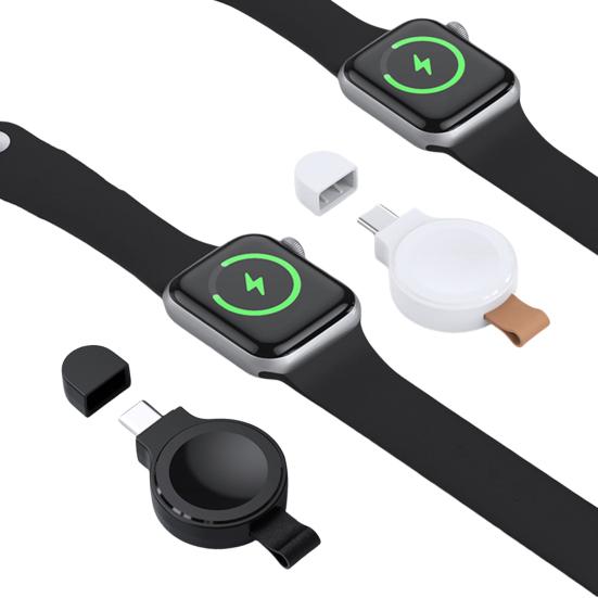 Magnetic Wireless Watch Charger Portable Pocket-Sized Smartwatch Charger Type-C Charging Dock Station for Apple Watch 8 7 6 5 4 3 2 1 SE