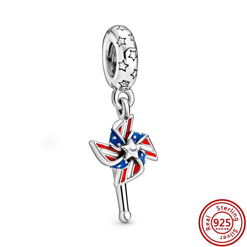 Подходит для оригинальных подвесок с подвесками в виде рыбы, кролика, внедорожника, баклажана, стерлингового серебра 925 пробы, браслеты, ювелирные изделия, подвески, изготовление женских подарков