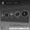 HYBXAXC Cockpit Six Dials Flight Simulator Pilot Gaming Mouse Pad Anime Mousepad Computer Gamer Lock Edge Table Large Keyboard