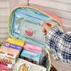 Large Capacity Cute Makeup Bag Multi Functional Lunch Bag Handheld Cosmetic Case  Outdoor