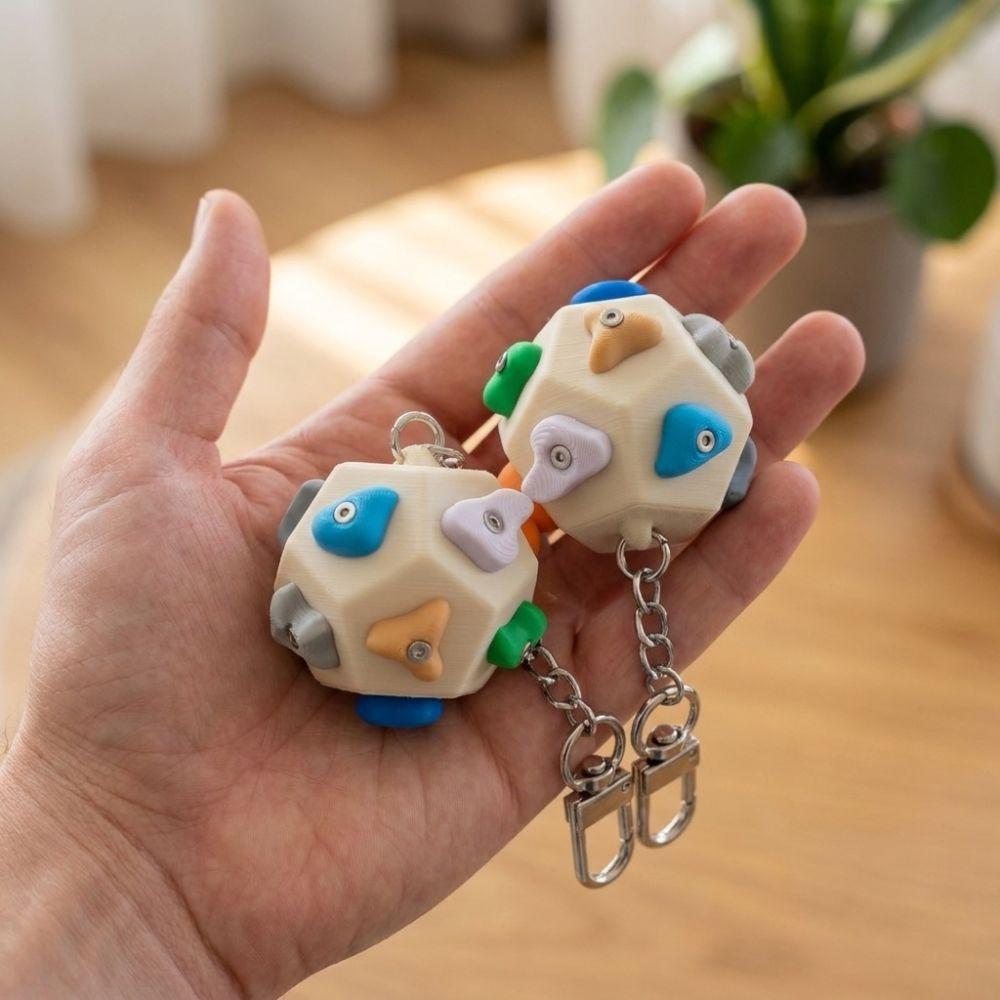 Detachable Boulder Dodecahedron Boulder Block Charm Travel Portable Ornament