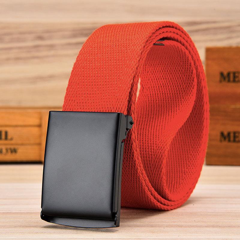 Ремень унисекс из холста, повседневные тканые джинсы с комбинезоном, ремень в стиле милитари из холста