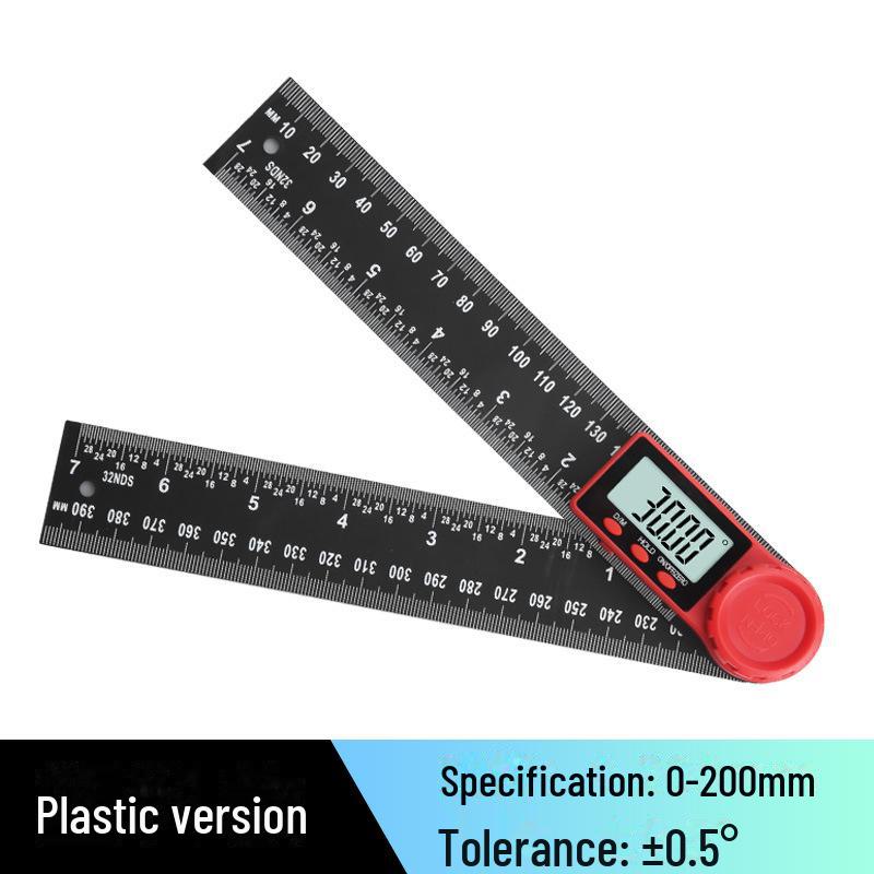 Универсальный цифровой угломер-линейка для деревообработки