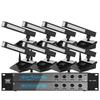 HuiDu HD-9318 Профессиональная 8-канальная беспроводная микрофонная система (Китайская версия)