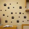 22Pcs/set Children's Room Removable Vinyl Wall Stickers Cat Dog Paws Home Mural Refrigerator Decal