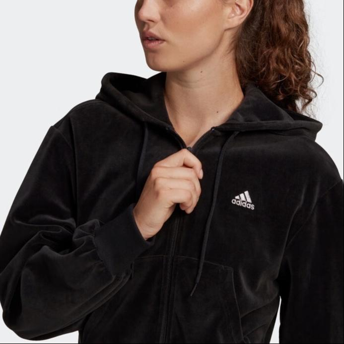 adidas Куртки Женские Черные С Капюшоном Умеренные Другие H25101