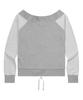 MUCENT Tire Metal Logo Heart Patch Off-Shoulder Zip-Up Sweatshirt (2 Colors)