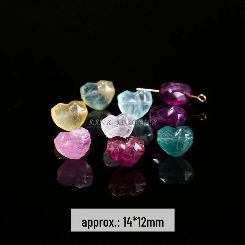 Драгоценности Цзиндэ Натуральный Разноцветный Флюорит Подвеска Ваджра Кристальная Резьба Шарм